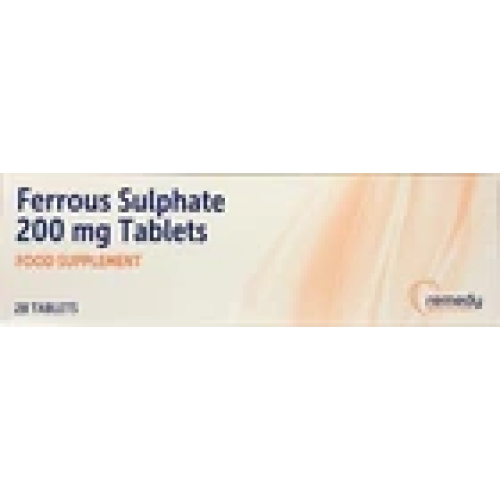 Ferrous 200mg Tablets x 28 - Iron Tablets | Anemia | Iron Supplement 1