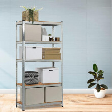 (Default) 5 Tier Racking Shelf Heavy Duty Garage Shelving Storage Shelves Unit 180x90x40cm Adjustable Metal Organiser
