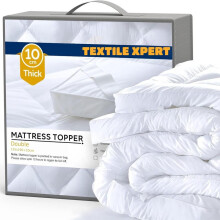 (Single) Extra Thick Mattress Topper 4”/10cm With Elasticized Corners | Hotel Quality-Breathable Noiseless Washable Anti Slip Fluffy Mattress Topper