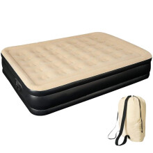 (High Raised Double Airbed) Inflatable High Raised Double Air Bed Mattress Builtin Electric Pump 3 Size Beds