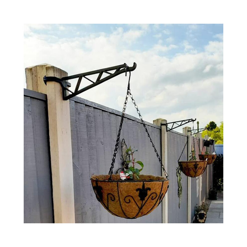 (Default) Hanging Basket Brackets For Concrete Fence Posts - Pack Of 4 4761048914013