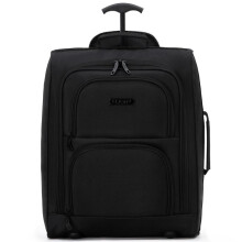 (Black Mono, 45x36x20cm) 45x36x20cm Free Underseat Cabin Bag Maximum Dimension - Polyester - 2 Wheels - Approved with easyJet bag sizer. Approved for 100+ Airlines