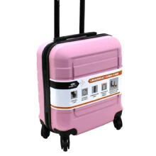 (Pink) 45x36x20cm Under Seat Case Wheel Suitcase Cabin Trolley Bag Travel Case in Various Colors