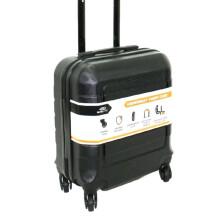 (Black) 45x36x20cm Under Seat Case Wheel Suitcase Cabin Trolley Bag Travel Case in Various Colors