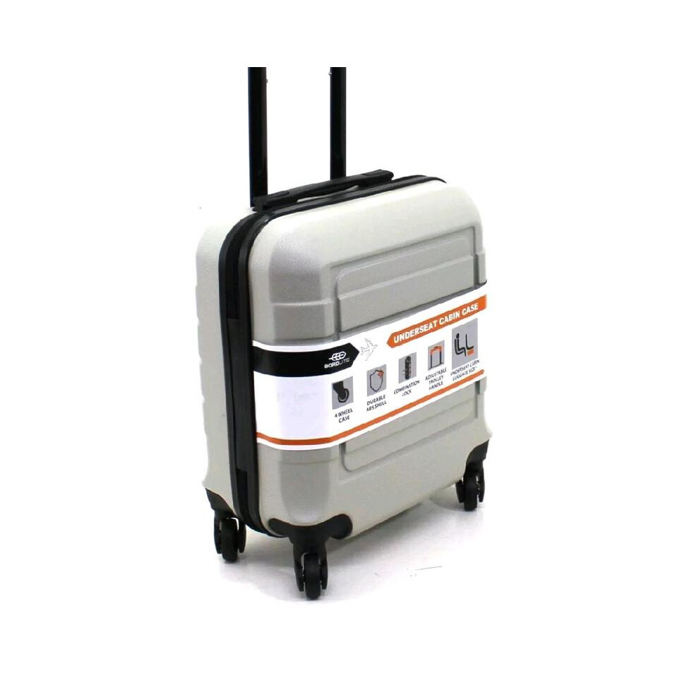 (Beige) 45x36x20cm Under Seat Case Wheel Suitcase Cabin Trolley Bag Travel Case in Various Colors-image-OPC-PHGH5J8-NEW