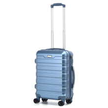 (Default) Cabin Suitcase 20'' Lightweight Hard-Shell with TSA Lock Trolley 360 Spinner Wheels Carry-on Suitcases (Ice Blue)