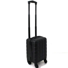 (Black) Cabin Bag 40X25X20CM Under Seat Carry Travel Ryanair Luggage Wheel Suitcase Bag Lightweight Shell Design