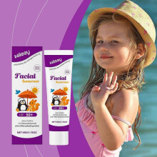 (3pcs) Facial Sunscreen SPF 50+ with Apple Extract, Fragrance-Free for Sensitive Skin, Reduces Skin Irritation