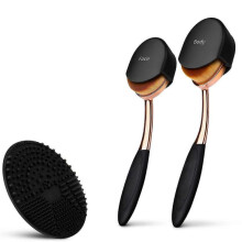 Sunscreen Applicator Set, Sunscreen Brush Set, Sunblock Brush for Face and Body Kids Adults, Sun Lotion Applicator Sun Cream Brush with Cleaning Mat
