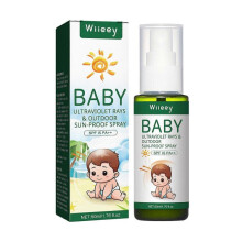 (2PCS) Sun Bum Baby Bum SPF 50 Sunscreen Spray | Mineral UVA/UVB Face and Body Protection for Sensitive Skin | Fragrance Free | Travel Size