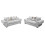 VERONA 3+2 SEATER SOFA SET LIGHT GREY DESIGNER SCATTER CUSHIONS 1