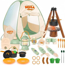 (Neon color, Camping set) Outdoor Camping Adventure Role-playing Toy Set, 1 Set Portable Multifunction Outdoor Adventure Toy Set, Outdoor Interactive Props