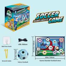 (Multicolor, Blue+Ora Football+Blanket (Goalkeeper)) Shooting Football Toy, 1 Set Wall Mounted Velvet Target Indoor Silent Football Toy, Football Balls, Shooting Practice Sports Toy