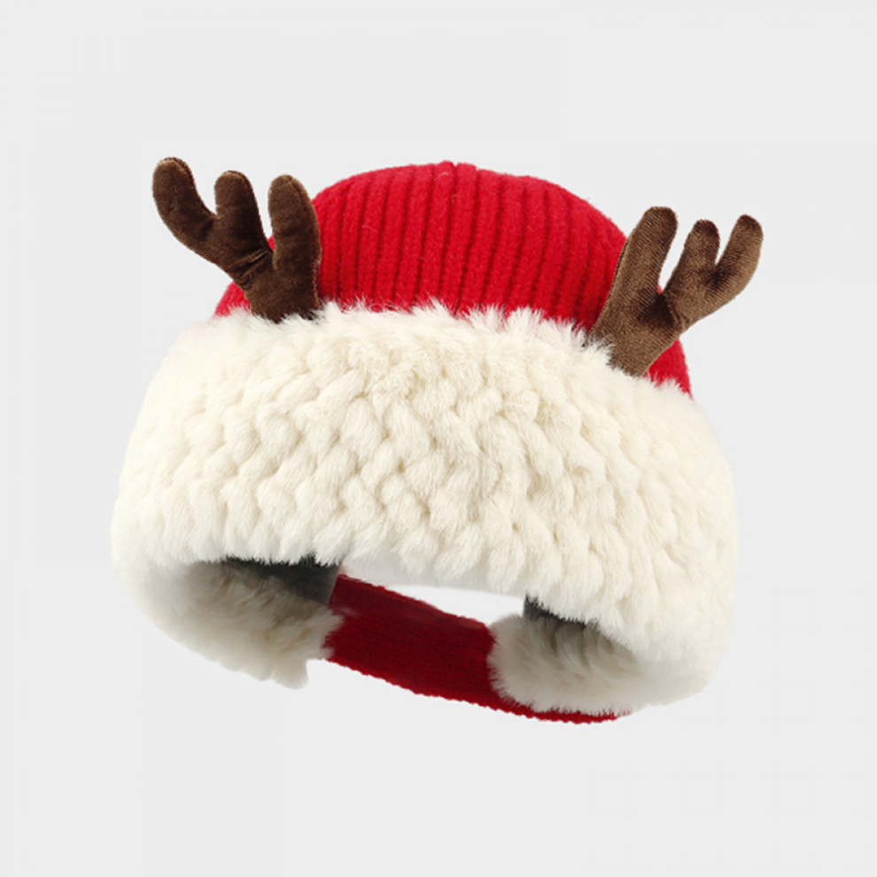 Cache-oreilles de Noël en bois de cerf super mignons et élégants