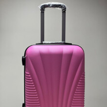 (Light Pink) High Quality ABS CABIN 20" Luggage - Carry on Luggage with 4 wheels, Pullup handle and High quality code locks - High quality Suitcase