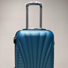 (Turquoise) High Quality ABS CABIN 20" Luggage - Carry on Luggage with 4 wheels, Pullup handle and High quality code locks - High quality Suitcase