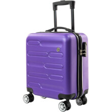 (Purple) Cabin Suitcase | 34L Carry On Suitcase, Cabin Bag 55x40x20 with Combination Lock | Hard Shell Suitcase with 4 Wheels Cabin Luggage