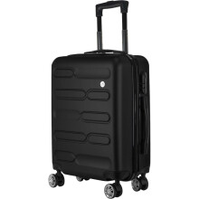 (Black) Cabin Suitcase | 34L Carry On Suitcase, Cabin Bag 55x40x20 with Combination Lock | Hard Shell Suitcase with 4 Wheels Cabin Luggage