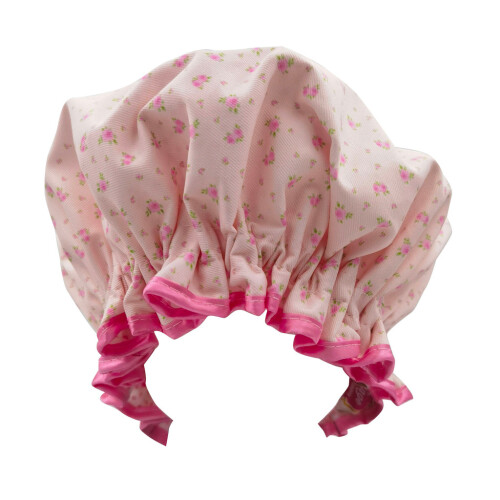 Vintage Cosmetic Co Roses Print Shower Cap