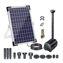 Fuente Solar de Alta Potencia de 18 V para Oxigenación de Piscinas