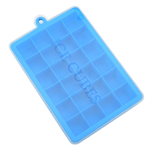 Forma de gelo de silicone com 24 grades e tampa B