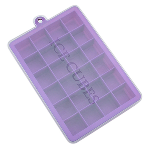 Forma de gelo de silicone com 24 grades e tampa A