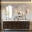 50x70cm Frameless Silver Wall Hanging Vanity Mirror Beveled Edge 4