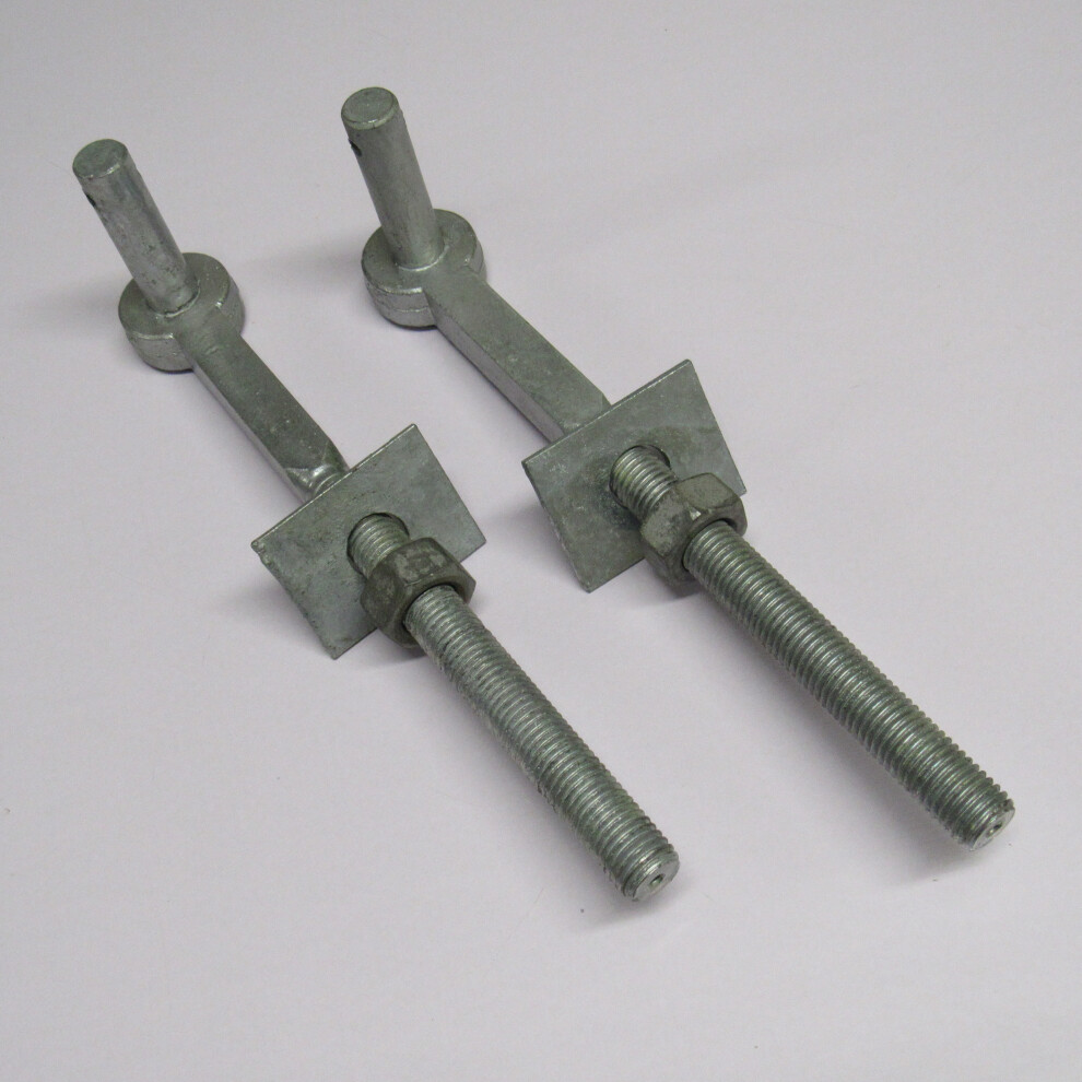 (11 Inch (280Mm)) Galvanised Field Gate Hook To Bolts X2 600988559356