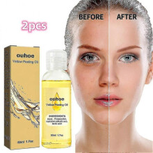 2pcs New Ouhoe Bright White Exfoliating Oil Deep Cleansing Exfoliating Dead Ski
