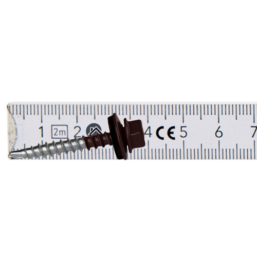 Bauernschrauben GTF2 Z14 4,8x35mm RAL 8017 1