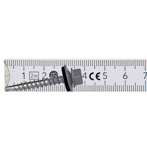 Bauernschrauben GTF2 Z14 4,8x35mm RAL 9006 1