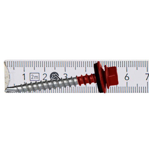 Bauernschrauben GTF2 Z14 4,8x50mm RAL 3011 1
