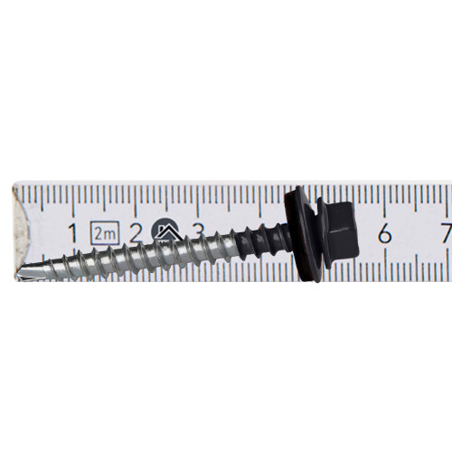 Bauernschrauben GTF2 Z14 4,8x50mm RAL 7016 1