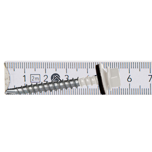Bauernschrauben GTF2 Z14 4,8x50mm RAL 9010 1