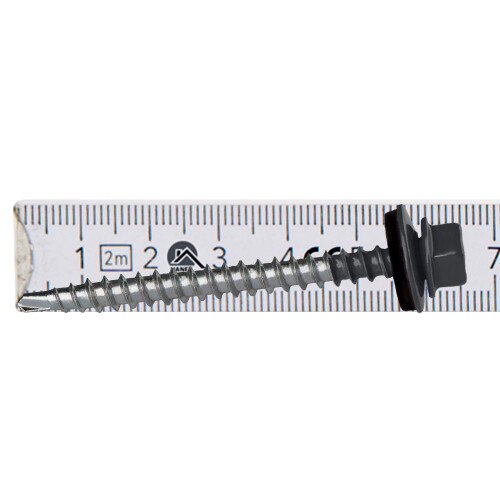 Bauernschrauben GTF2 Z14 4,8x60mm RAL 7016 1