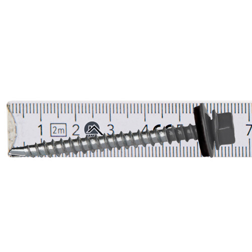 Bauernschrauben GTF2 Z14 4,8x60mm RAL 7024 1