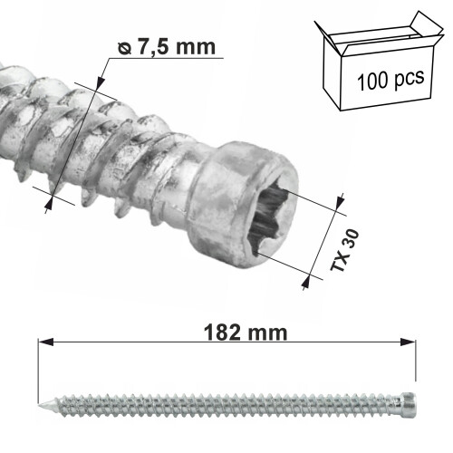 Dørrammeskruer, cylindrisk hoved, WHOW-75182 2
