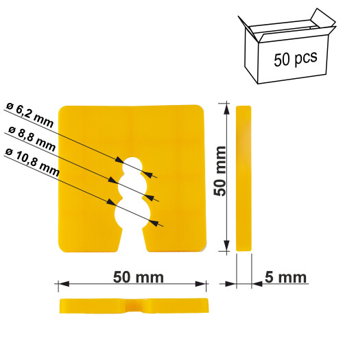DW-05 50x50 Nivellierabstandshalter 1