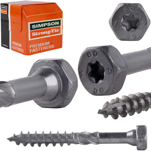 Skruer til tømrerfuger SSH 10,0x80mm