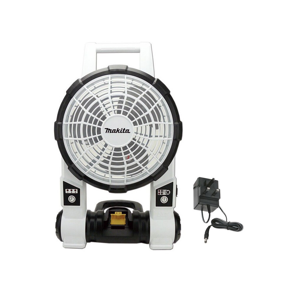 Makita DCF201ZW 14v 18v 240v LXT Cordless Portable 2 Speed Fan White + Plug