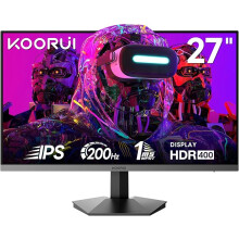 27 Inch Gaming Monitor, 200Hz, Fast IPS, HDR 400, 1ms, Full-HD 1080P, Adaptive Sync, VESA Mountable, HDMI/DP
