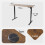 AREBOS AREBOS electrically height-adjustable desk 140x60 cm | Memory function | Adjustable computer desk 72-118 cm | Standing desk | Stand-sit desk | Brown 9
