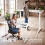 AREBOS AREBOS electrically height-adjustable desk 140x60 cm | Memory function | Adjustable computer desk 72-118 cm | Standing desk | Stand-sit desk | White 4