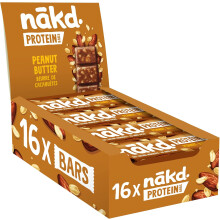 Nakd Peanut Butter Protein Bar 45g - Vegan Gluten Free Snack (16 Pack)