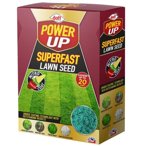 Doff Doff Power Up Superfast Lawn Seed With Nitro-Coat - 500g