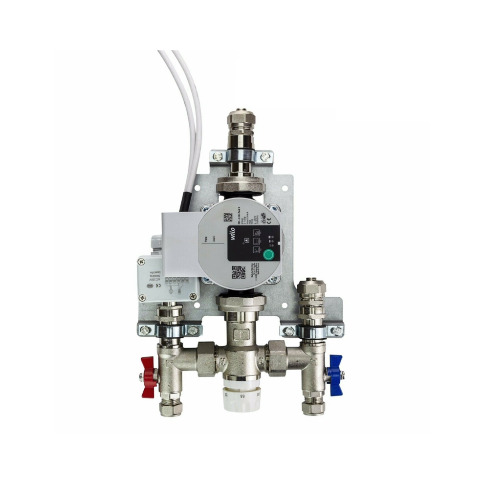(1 PORT) Water Underfloor Heating Kit 1 - 12 Ports Manifold with Pump and Blending Valve Set