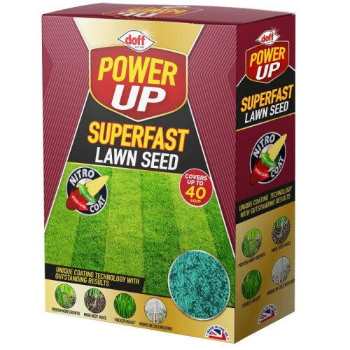 Doff Doff Power Up Superfast Lawn Seed With Nitro-Coat - 1kg