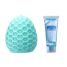 Realistic Male Masturbator Cup Latex Pocket Pussy Stroker Toy Blue