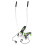 MOTORE PASSO-PASSO S3085 CON BRACCI MOBILI E CAVI HMS 2