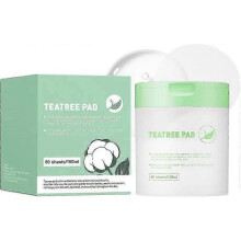 (Teatree Pad) Collagen Toner Pad, Round Cotton Facial Toner Pads, Moisturising Brightening Toner Pads, Skin Firming & Restore Elasticity